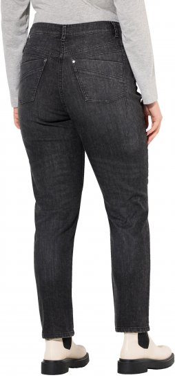 Ulla Popken Rivet Detail Mom Jeans Denim Blue - Дамски Дънки & Панталони в Големи Размери – Plus Size - 