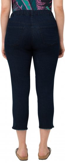 Ulla Popken Cropped Raw Hem Jeggings Denim Blue - Дамски Дънки & Панталони в Големи Размери – Plus Size - 