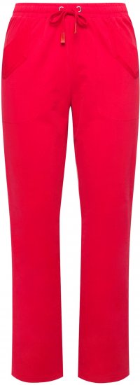 Ulla Popken Elastic Waist Sweatpants Red - Дамски Дънки & Панталони в Големи Размери – Plus Size - 