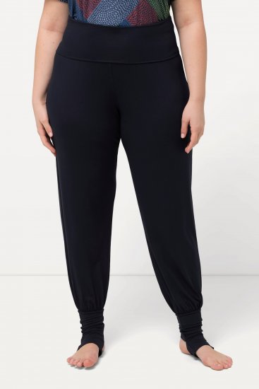 Ulla Popken Stirrup Yoga Pants Navy - Дамски Дънки & Панталони в Големи Размери – Plus Size - 