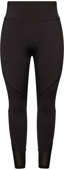 Ulla Popken Mesh Panel Leggings Black - Дамски Дънки & Панталони в Големи Размери – Plus Size - 