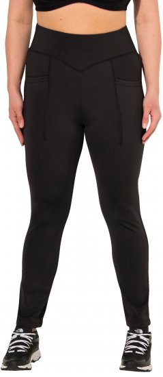 Ulla Popken Straight Leg Quick Drying Leggings Black - Дамски Дънки & Панталони в Големи Размери – Plus Size - 