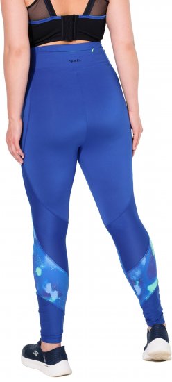 Ulla Popken Quick Dry Abstract Print Leggings Blue - Дамски Дънки & Панталони в Големи Размери – Plus Size - 