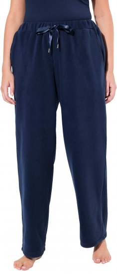 Ulla Popken Fleece Loungewear Pants Night Blue - Дамски Дънки & Панталони в Големи Размери – Plus Size - 