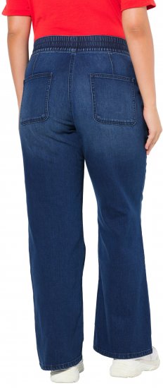Ulla Popken Patch Pocket Elastic Waist Jeans Denim Blue - Дамски Дънки & Панталони в Големи Размери – Plus Size - 