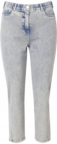 Ulla Popken Tapered Leg Mom Jeans Blue Denim - Дамски Дънки & Панталони в Големи Размери – Plus Size - 