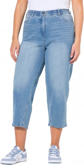 Ulla Popken Tapered Leg Mom Jeans Blue - Дамски Дънки & Панталони в Големи Размери – Plus Size - 