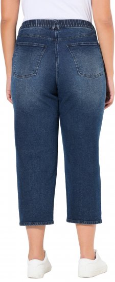 Ulla Popken Tapered Leg Mom Jeans Denim Blue - Дамски Дънки & Панталони в Големи Размери – Plus Size - 