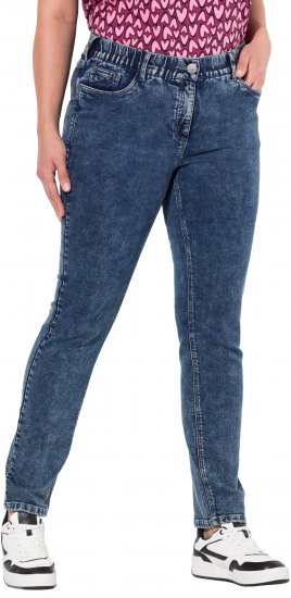 Ulla Popken Jersey Slim Leg Jeans Denim Blue - Дамски Дънки & Панталони в Големи Размери – Plus Size - 