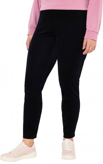 Ulla Popken Corduroy Leggings Navy - Дамски Дънки & Панталони в Големи Размери – Plus Size - 
