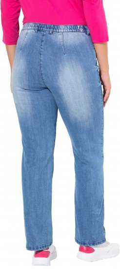 Ulla Popken Tapered Leg Lightly Distressed Jeans Blue Denim - Дамски Дънки & Панталони в Големи Размери – Plus Size - 