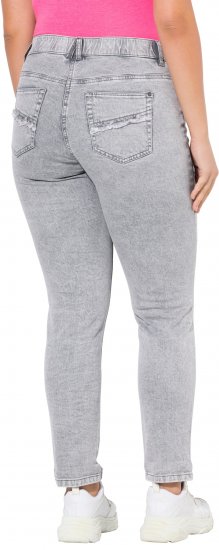 Ulla Popken Stretch Cotton Cargo Crop Pants White - Дамски Дънки & Панталони в Големи Размери – Plus Size - 