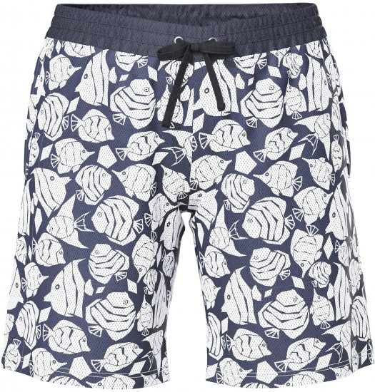 Ulla Popken Angelfish Mesh Shorts Blue - Дамски Дънки & Панталони в Големи Размери – Plus Size - 
