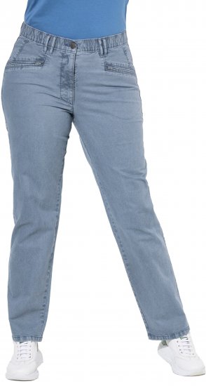 Ulla Popken Tapered Leg Mony Pants Atlantic Blue - Дамски Дънки & Панталони в Големи Размери – Plus Size - 