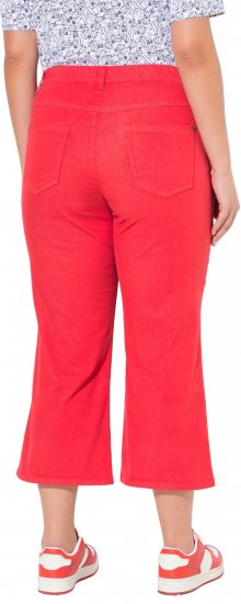 Ulla Popken Wide Leg Twill Mary Fit Culottes Neon Red - Дамски Дънки & Панталони в Големи Размери – Plus Size - 