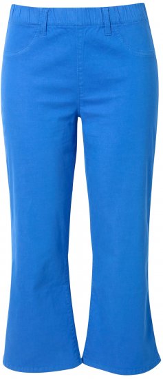 Ulla Popken Wide Leg Twill Mary Fit Culottes Deep Aqua - Дамски Дънки & Панталони в Големи Размери – Plus Size - 