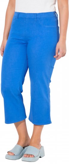 Ulla Popken Wide Leg Twill Mary Fit Culottes Deep Aqua - Дамски Дънки & Панталони в Големи Размери – Plus Size - 