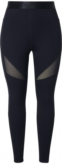 Ulla Popken Mesh Panel Quick Drying Performance Leggings Black - Дамски Дънки & Панталони в Големи Размери – Plus Size - 