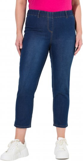Ulla Popken Cropped Jeggings Blue Denim - Дамски Дънки & Панталони в Големи Размери – Plus Size - 