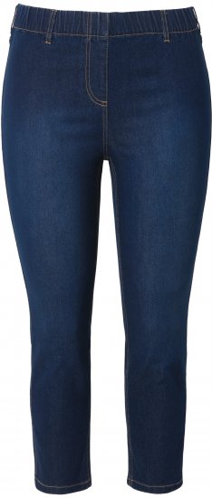 Ulla Popken Cropped Jeggings Denim Blue - Дамски Дънки & Панталони в Големи Размери – Plus Size - 