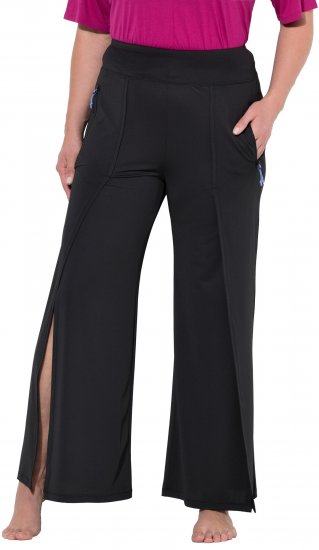 Ulla Popken Split Leg Uv Protective Pants Black - Дамски Дънки & Панталони в Големи Размери – Plus Size - 