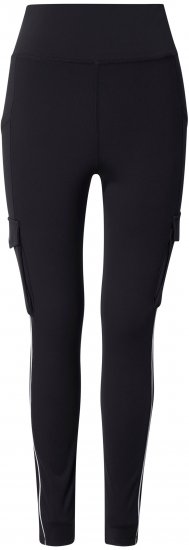 Ulla Popken Cargo Pocket Fleece Lined Sports Leggings Black - Дамски Дънки & Панталони в Големи Размери – Plus Size - 