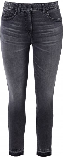 Ulla Popken Raw Edge Stretch Fit Jeans Black - Дамски Дънки & Панталони в Големи Размери – Plus Size - 