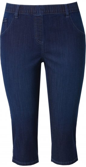 Ulla Popken Denim Elastic Waist Capres Blue - Дамски Дънки & Панталони в Големи Размери – Plus Size - 