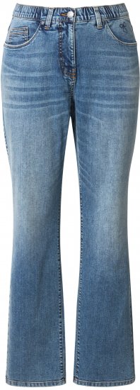 Ulla Popken Bow Embroidery Stretch Fit Jeans Blue Denim - Дамски Дънки & Панталони в Големи Размери – Plus Size - 