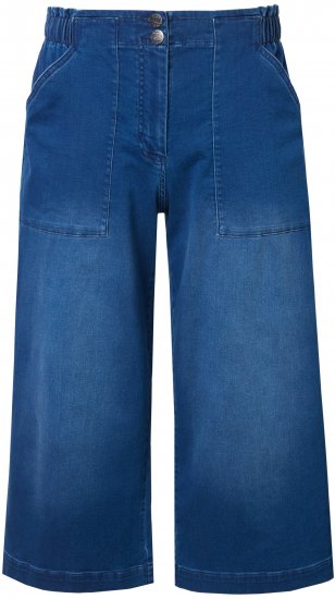 Ulla Popken Denim Culottes Blue - Дамски Дънки & Панталони в Големи Размери – Plus Size - 
