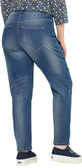 Ulla Popken Decorative Seam Stretch Fit Boyfriend Jeans Blue - Дамски Дънки & Панталони в Големи Размери – Plus Size - 