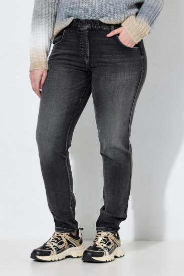 Ulla Popken Vintage Wash Jeggings Black - Клин - Клинове в големи размери