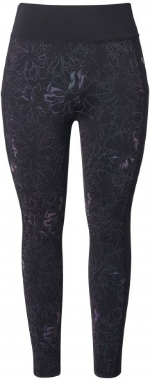 Ulla Popken Quick Drying Flower Print Leggings Black - Дамски Дънки & Панталони в Големи Размери – Plus Size - 