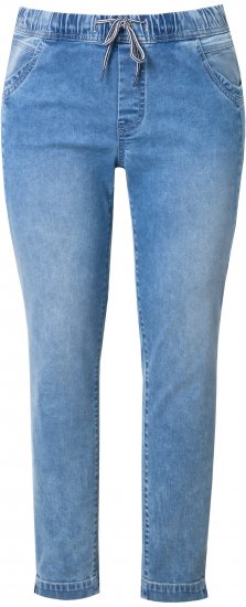 Ulla Popken Drawstring Jeggings Blue Denim - Дамски Дънки & Панталони в Големи Размери – Plus Size - 