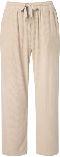 Ulla Popken Corduroy Elastic Waist Pants Brown - Дамски Дънки & Панталони в Големи Размери – Plus Size - 