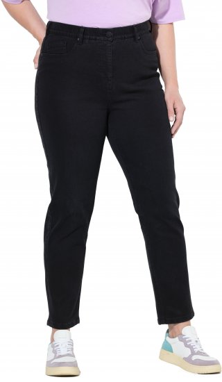 Ulla Popken Stretch Fit Mom Jeans Black - Дамски Дънки & Панталони в Големи Размери – Plus Size - 