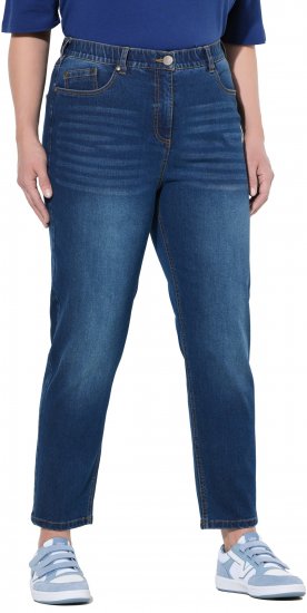 Ulla Popken Stretch Fit Mom Jeans Blue Denim - Дамски Дънки & Панталони в Големи Размери – Plus Size - 