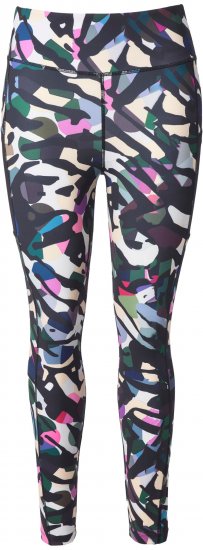 Ulla Popken Quick Drying Botanical Print Sport Leggings Black - Дамски Дънки & Панталони в Големи Размери – Plus Size - 