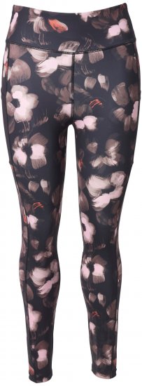 Ulla Popken Abstract Print Quick Dry Sports Leggings Black - Дамски Дънки & Панталони в Големи Размери – Plus Size - 