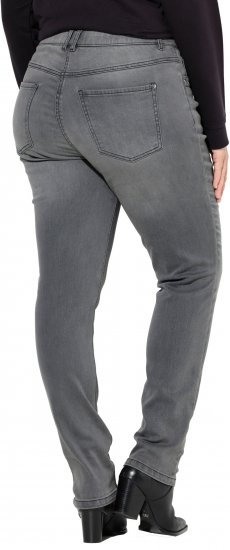 Ulla Popken Rivet Studded Stretch Fit Jeans Grey Denim - Дамски Дънки & Панталони в Големи Размери – Plus Size - 
