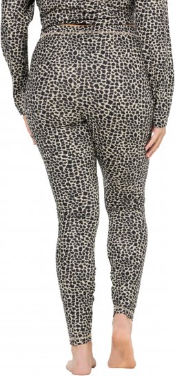 Ulla Popken Leopard Print Ski Leggings Black - Дамски Дънки & Панталони в Големи Размери – Plus Size - 