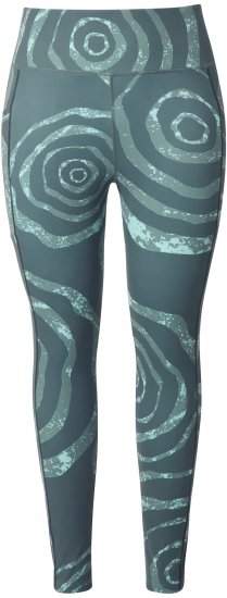 Ulla Popken Quick Drying Ripple Print Sport Leggings Black - Дамски Дънки & Панталони в Големи Размери – Plus Size - 