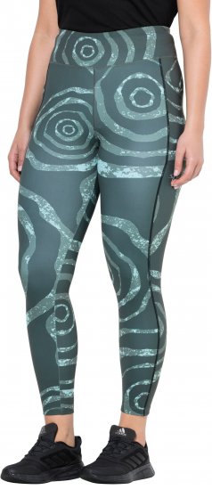 Ulla Popken Quick Drying Ripple Print Sport Leggings Black - Дамски Дънки & Панталони в Големи Размери – Plus Size - 