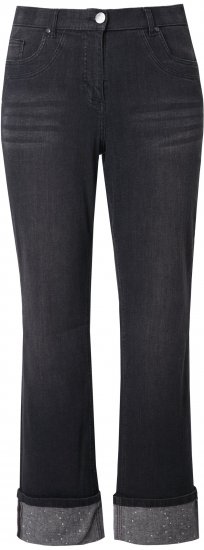 Ulla Popken Rhinestone Studded Jeans Grey - Дамски Дънки & Панталони в Големи Размери – Plus Size - 