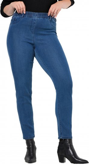 Ulla Popken Denim Five Pocket Jeggings Blue Denim - Дамски Дънки & Панталони в Големи Размери – Plus Size - 