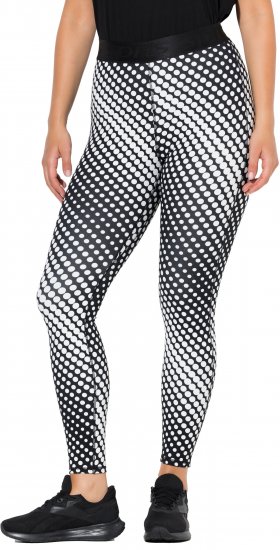 Ulla Popken Polka Dot Performance Leggings Black - Дамски Дънки & Панталони в Големи Размери – Plus Size - 