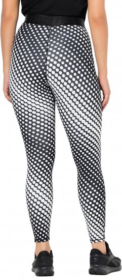 Ulla Popken Polka Dot Performance Leggings Black - Дамски Дънки & Панталони в Големи Размери – Plus Size - 