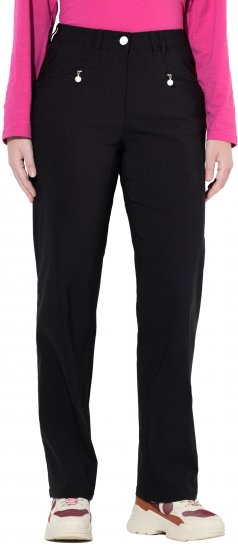 Ulla Popken Bengaline Elastic Waist Pants Black - Дамски Дънки & Панталони в Големи Размери – Plus Size - 