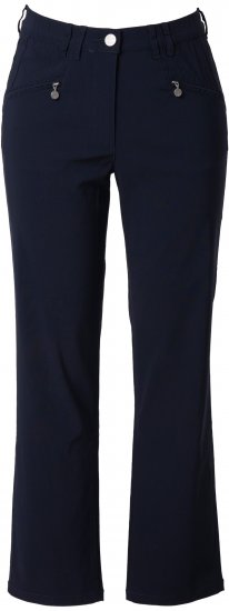 Ulla Popken Bengaline Elastic Waist Pants Navy - Дамски Дънки & Панталони в Големи Размери – Plus Size - 