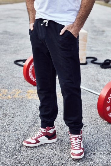 JP1880 Sweatpants Modern Fit Lightweight Black - МЪЖКО ОБЛЕКЛО MT-6XLT - дрехи за високи мъже